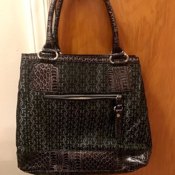 Guess Black & Silver metallic tote bag - Picture 2 of 3